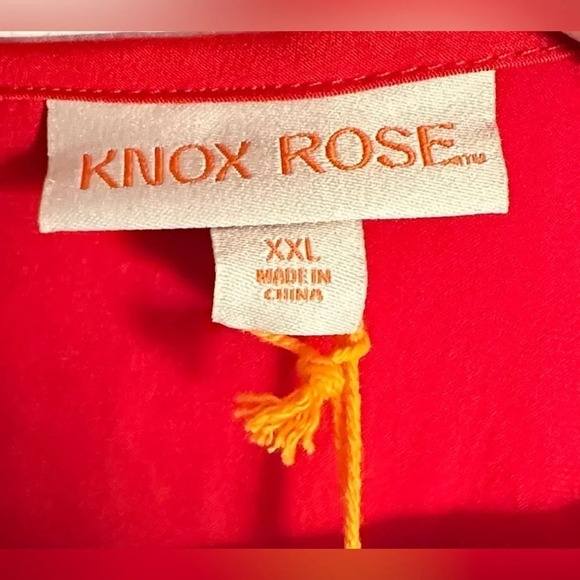 NWT Red Knox Rose Long Sleeve Satin Mini Dress Size Extra Extra Large XXL - Picture 6 of 8